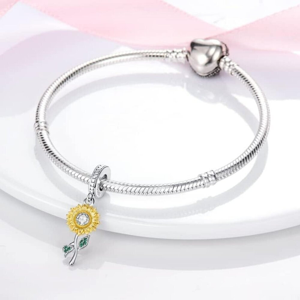 925 Sterling Silver Charms Suitable for Charm Necklaces, Bracelet Pendants Beads - Picture 2 of 8